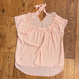 LC Lauren Conrad Light Pink Halter Blouse
